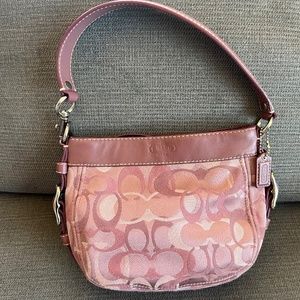 Beautiful mauve Coach handbag